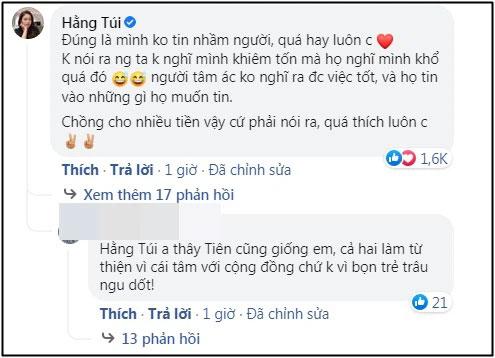 Thủy Tiên trần tình vụ xây biệt thự mới, Hằng Túi còm một câu lọt top comment-4