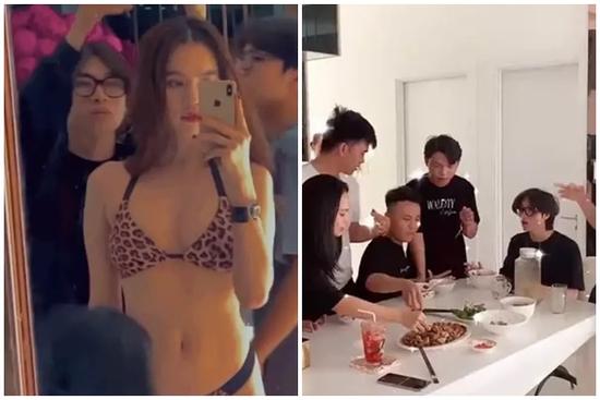 Ekip Ngọc Trinh tụ tập đông người chụp nội y bất chấp lệnh giãn cách