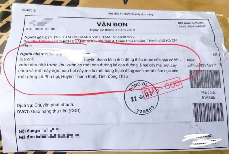 Thánh săn sale ghi địa chỉ chuyển hàng khiến shipper chỉ biết cười méo mặt-3
