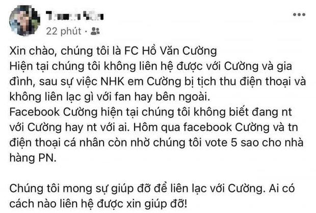 Rộ tin FC đang không liên lạc được với Hồ Văn Cường-1