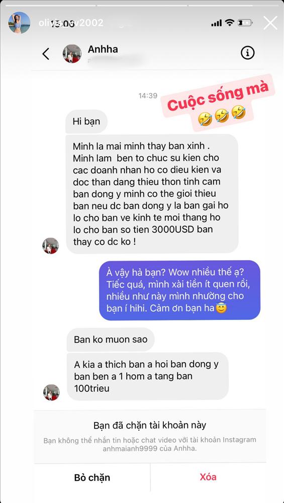 Gà mới của Ngọc Trinh bị gạ đi khách 100 triệu/đêm-3