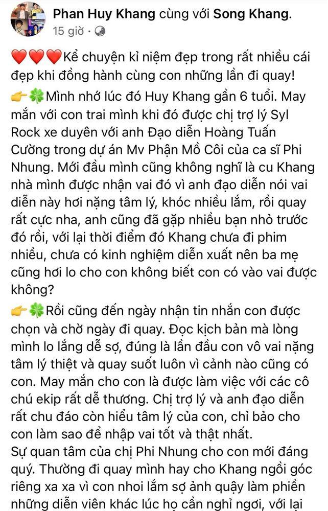 Ba sao nhí Huy Khang nói về Phi Nhung và Hồ Văn Cường: Họ tình cảm lắm-2
