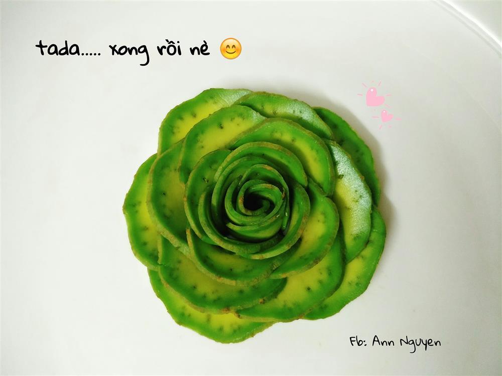 Cách xếp trái bơ thành bông hoa chỉ vài bước, ai làm cũng thành công luôn-7
