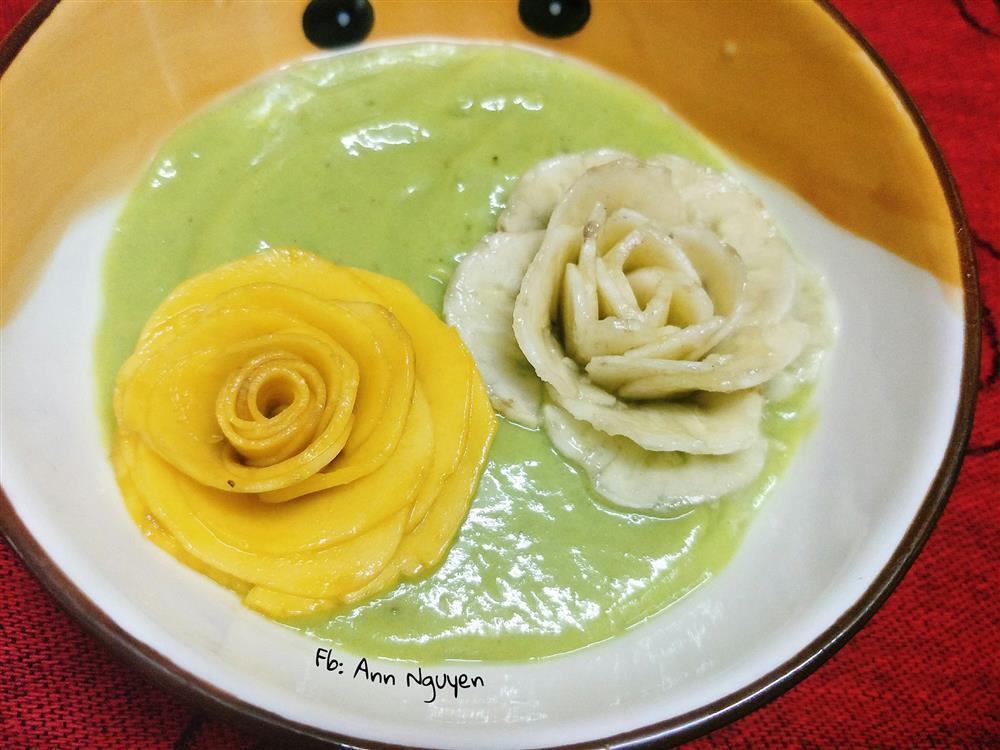 Cách xếp trái bơ thành bông hoa chỉ vài bước, ai làm cũng thành công luôn-9