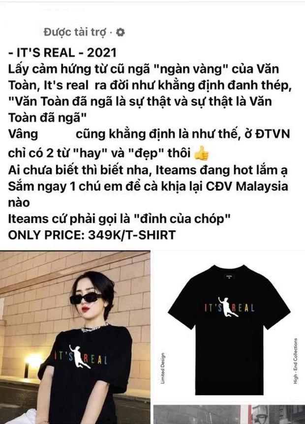 Áo cú ngã pen của Văn Toàn bị các shop thi nhau nhái lại, giá bán trên trời-7