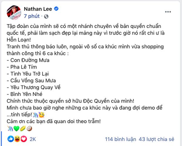 Nathan Lee tuyên bố xúc 9 bài hit của Cao Thái Sơn nhưng mới chốt deal được 6-4