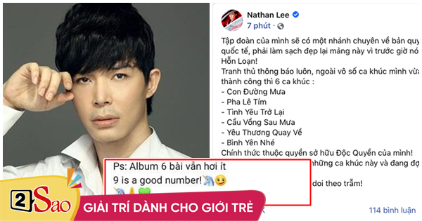 Nathan Lee tuyên bố ‘xúc’ 9 bài hit của Cao Thái Sơn nhưng mới chốt deal được 6