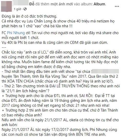 Ê-kíp Phi Nhung tung bằng chứng tố Lưu Chấn Long vu khống-5