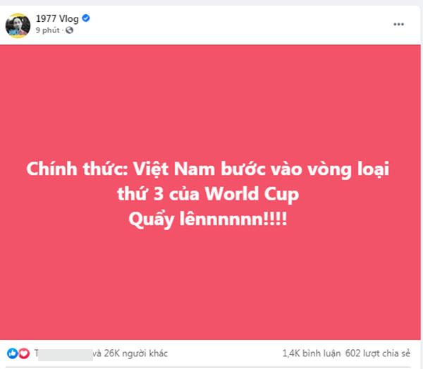 Mạng xã hội Việt bùng nổ khi Việt Nam chính thức lọt vòng 3 World Cup 2022-3