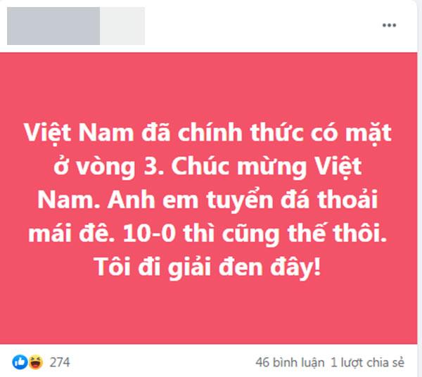 Mạng xã hội Việt bùng nổ khi Việt Nam chính thức lọt vòng 3 World Cup 2022-4