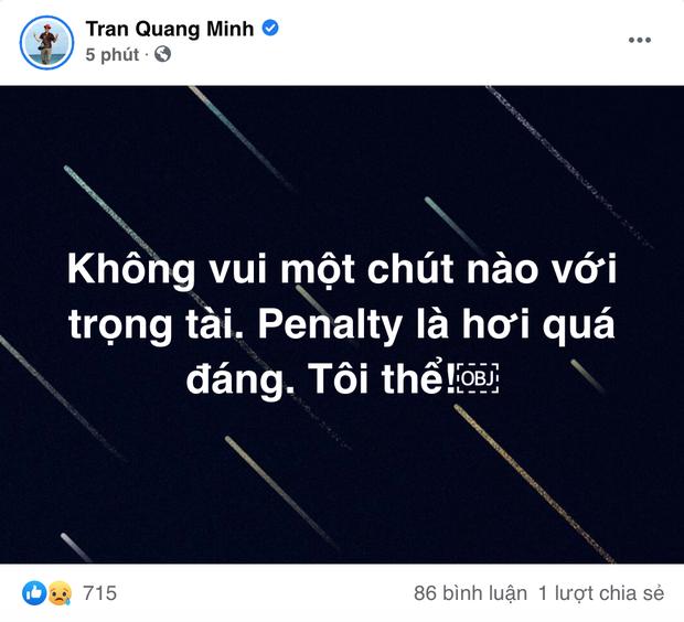 BTV Quang Minh bức xúc, bồ cũ Quang Hải tấn công trọng tài trận Việt Nam - UAE-2