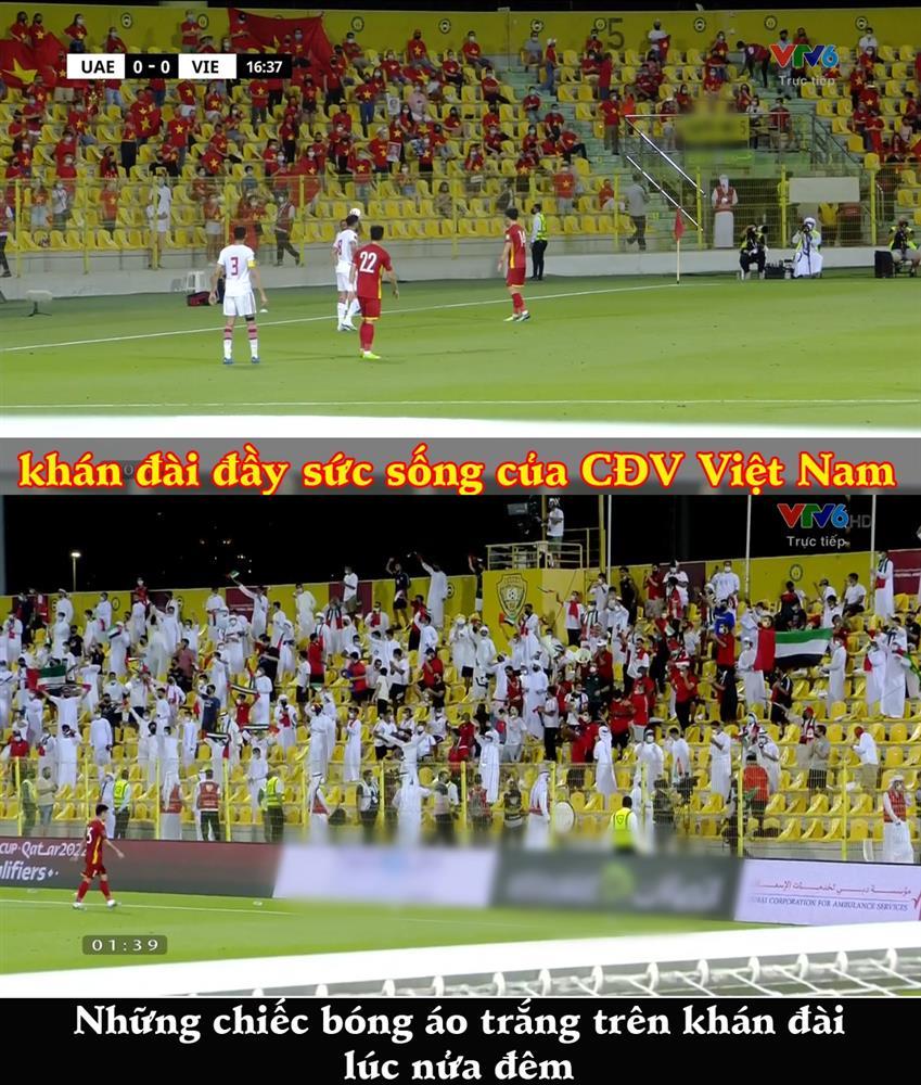 CĐV UAE diện Kandura trắng toát giữa đêm, thổi nhạc nhức óc phát hờn-2