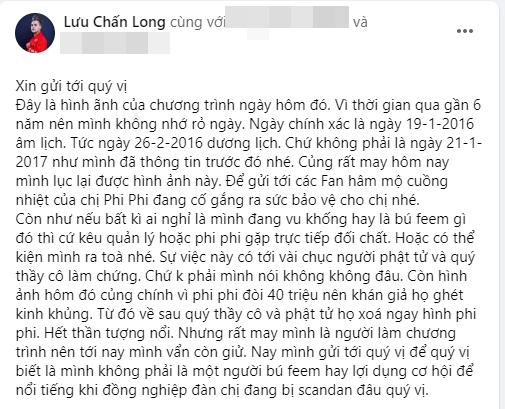 Lưu Chấn Long phản dame chứng minh Phi Nhung thực sự đòi tiền đổ xăng 40 triệu-4