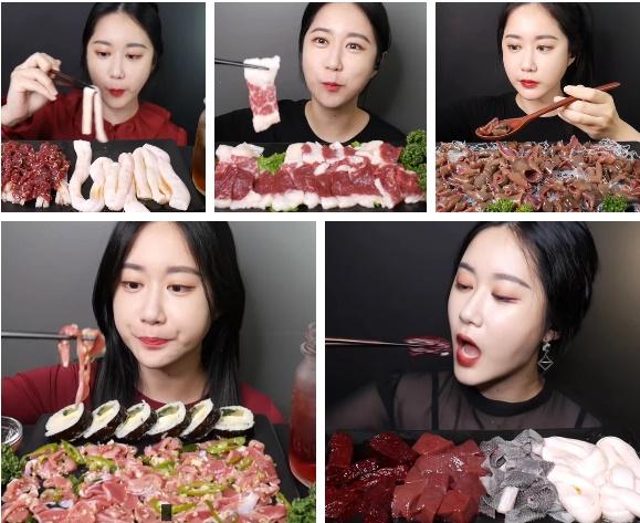 Nữ YouTuber mukbang ăn chân gà sống khiến người xem khiếp đảm-5