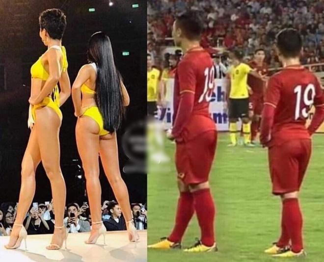 Khoe vòng 3 mẩy đét hệt HHen Niê, Quang Hải được phong Hoa hậu sân cỏ-4