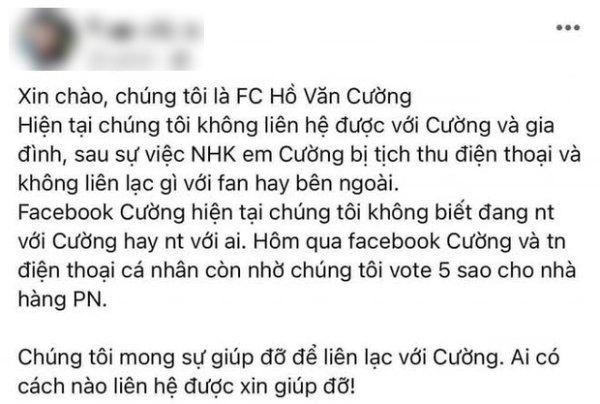 Fanpage Hồ Văn Cường đăng status mới, dân mạng: Hệt như dàn xếp-4