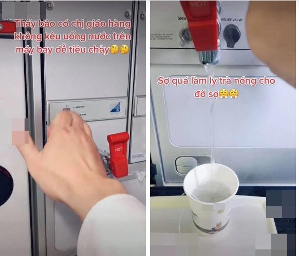 Xôn xao vụ nước uống trên máy bay dễ gây tiêu chảy, một nam tiếp viên làm video đáp trả-2