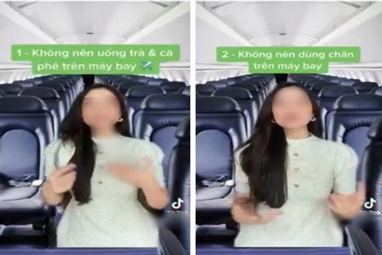 Xôn xao vụ nước uống trên máy bay dễ gây tiêu chảy, một nam tiếp viên làm video đáp trả