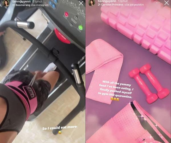 Tiên Nguyễn bỗng lao vào tập gym, lý do khiến team con gái đồng cảm lắm-2