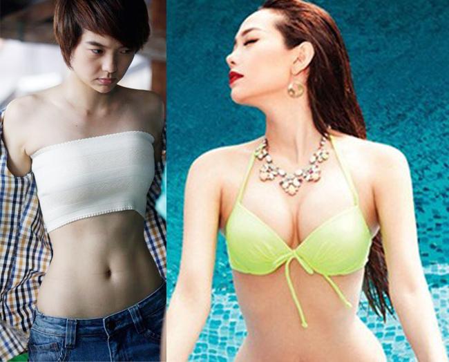 Minh Hằng bạo lắm rồi, hết diện nội y đến áo bé xíu khoe vòng 1 căng như bóng-5