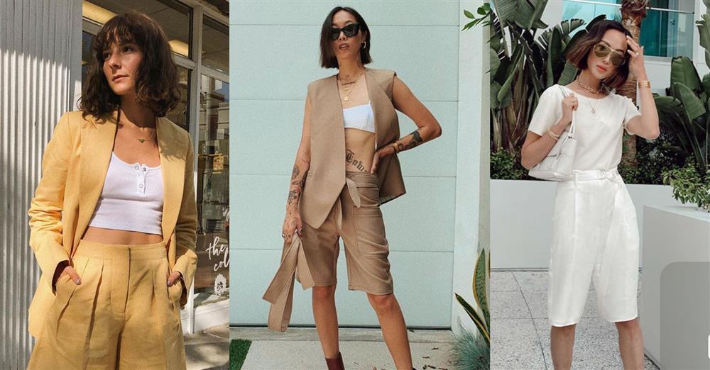 Học Kỳ Duyên, Đông Nhi mix quần short Bermuda vừa đi làm tiện đi chơi-1