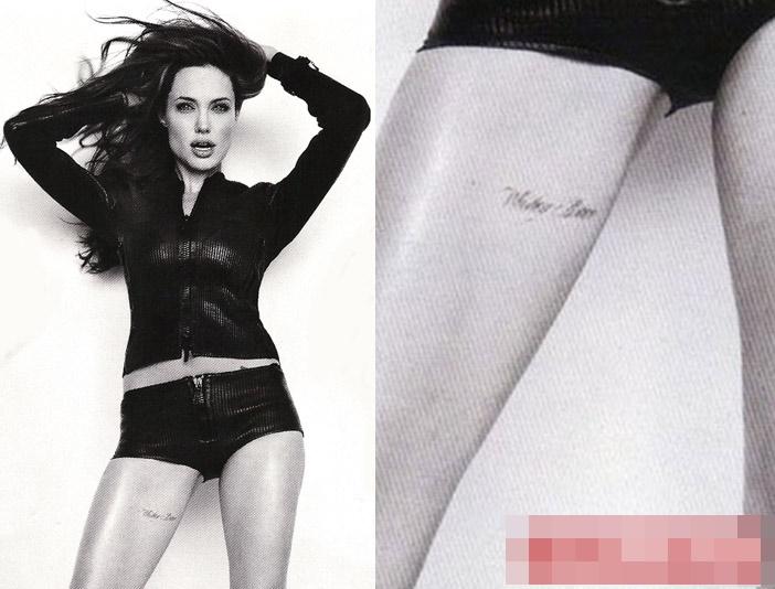 All the meanings of nearly 20 tattoos on Angelina Jolie's body-22