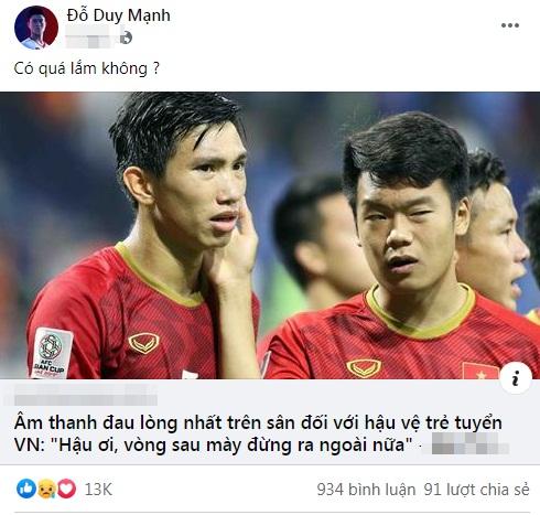 Văn Hậu bị mắng mày đừng ra sân, Duy Mạnh nói gì mà xôn xao MXH?-1