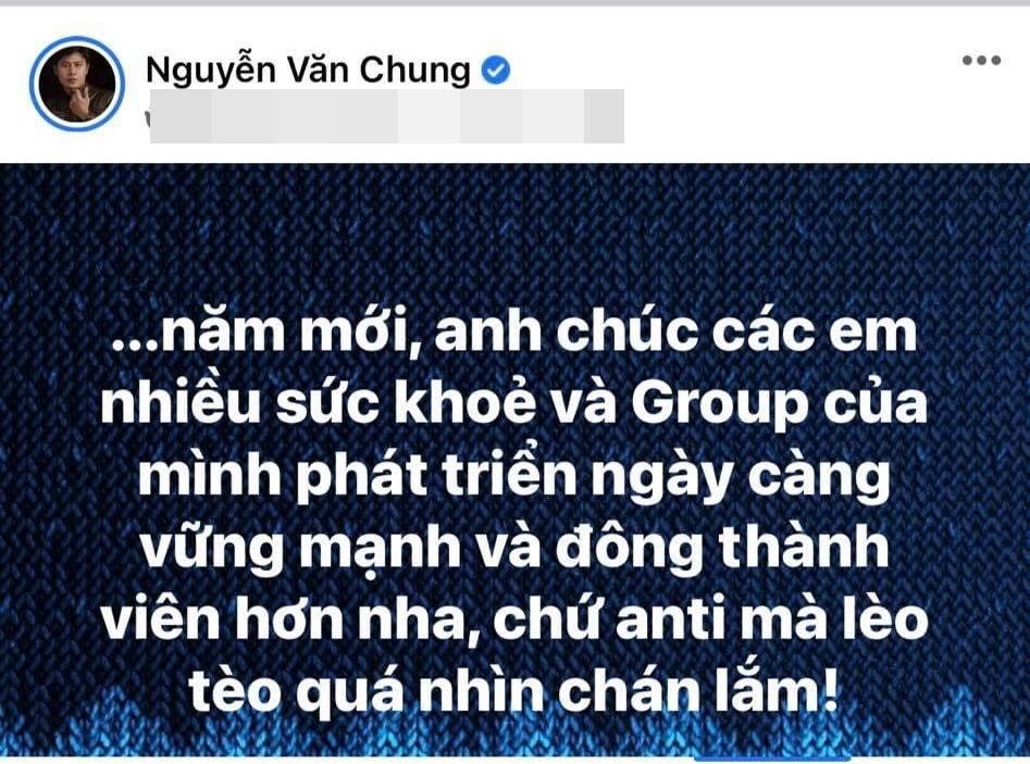 Nguyễn Văn Chung tạo tiền lệ showbiz: Fan và mẹ đều nằm vùng group anti-4