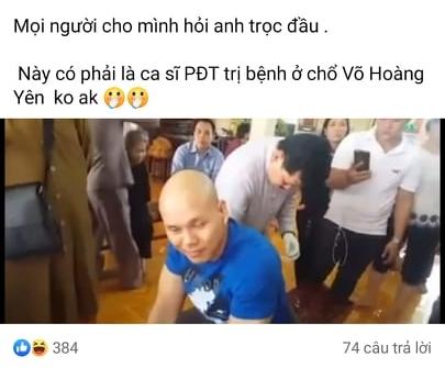 Sự thật bức ảnh Phan Đinh Tùng được Võ Hoàng Yên chữa bệnh-1