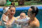 Gia đình Hồ Ngọc Hà đi bơi: 3 nét đẹp không bằng 1 nét hài