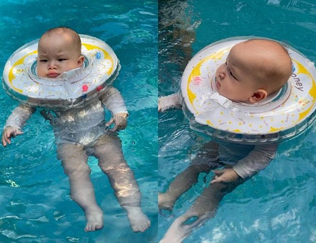 Gia đình Hồ Ngọc Hà đi bơi: 3 nét đẹp không bằng 1 nét hài-13