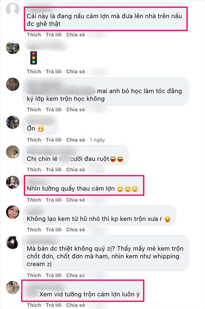 Nổi da gà với màn làm kem trộn như trộn vôi vữa xi măng, khuấy cám heo-7