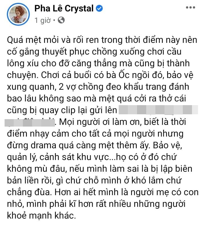 Pha Lê dằn mặt kẻ quay lén đánh cầu lông không đeo khẩu trang-3