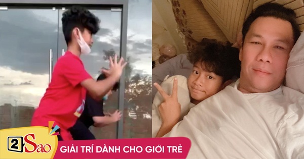 Con trai Lệ Quyên tập squat vòng 3, dân mạng bật cười nghiêng ngả