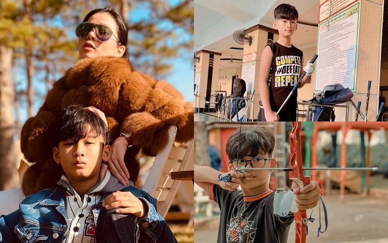 Con trai Lệ Quyên squat vòng 3, dân mạng cười nghiêng ngả-9