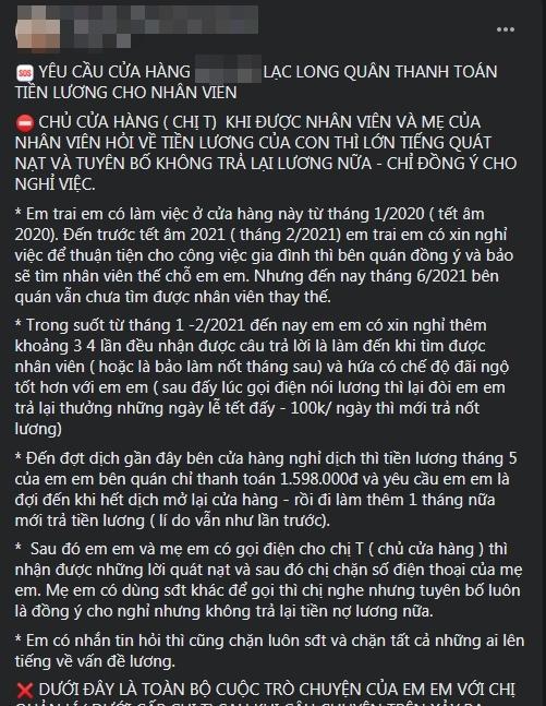 Quán cafe đình đám Việt Nam bị tố bùng lương: Nghỉ thì được, tiền quên đi-1