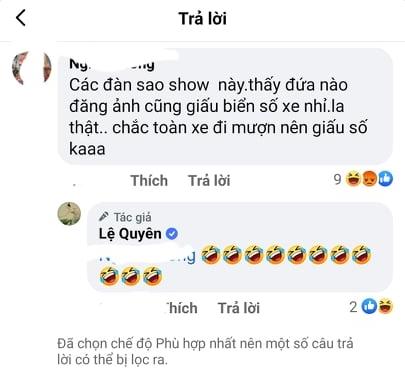 Lệ Quyên dở khóc dở cười khi bị mỉa mai mượn xe sống ảo-3