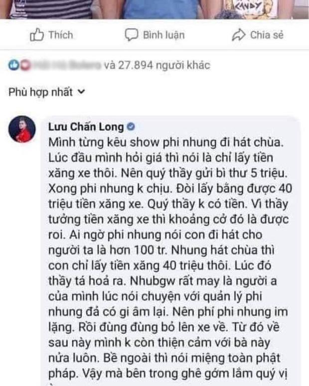 Lưu Chấn Long vạch mặt Quang Lê tốt lành gì, hát chùa cũng đòi 30 triệu-3