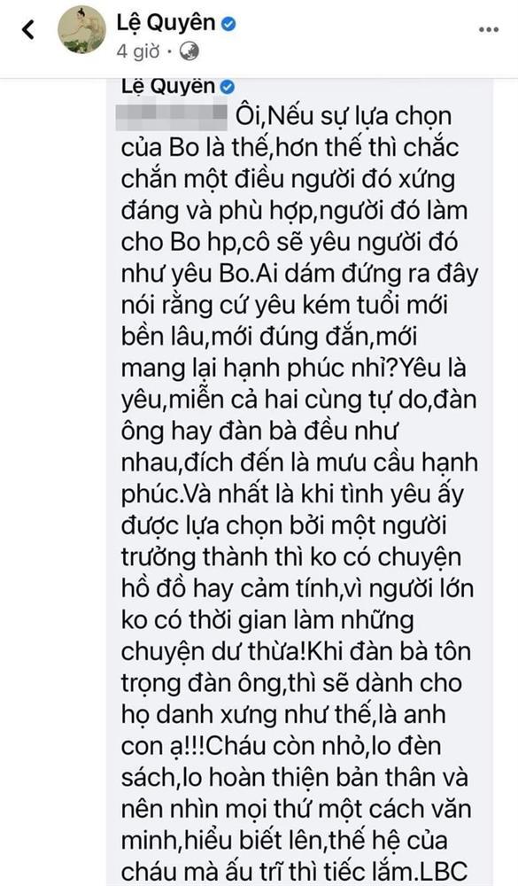 Phản ứng của Lệ Quyên khi con trai bị lôi vào chuyện cô hẹn hò Lâm Bảo Châu-2