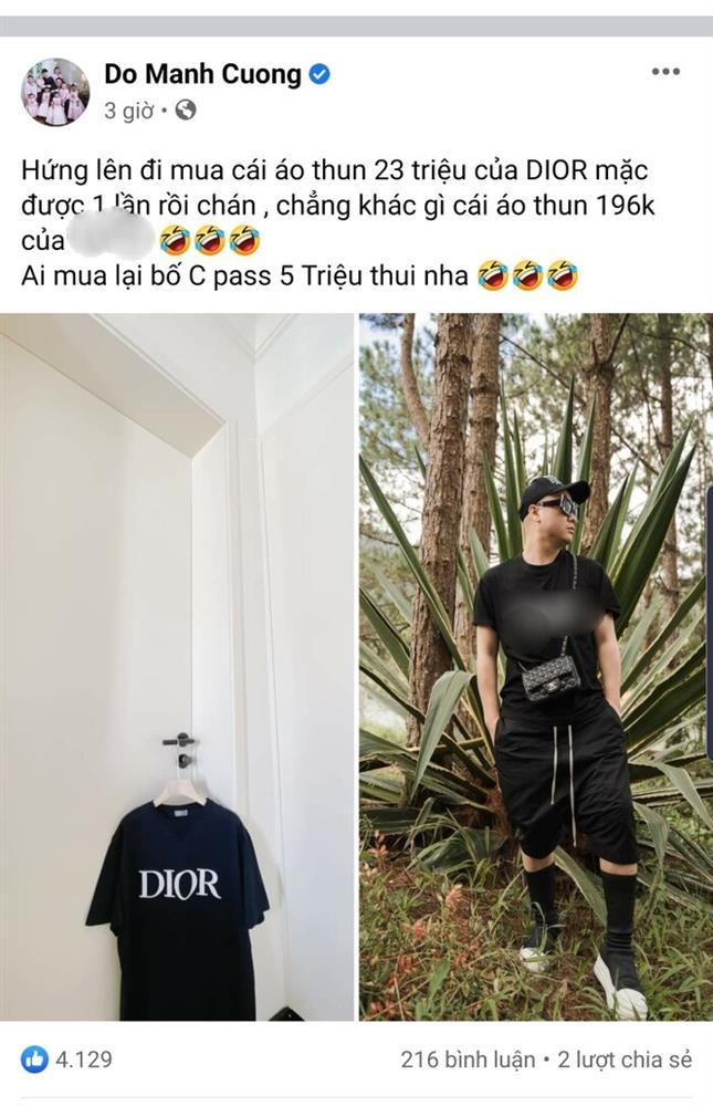 Đỗ Mạnh Cường chê áo Dior không bằng đồ nhà trồng được-1