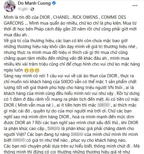 Đỗ Mạnh Cường đáp trả khi bị cho dìm hàng Dior, marketing bẩn-3