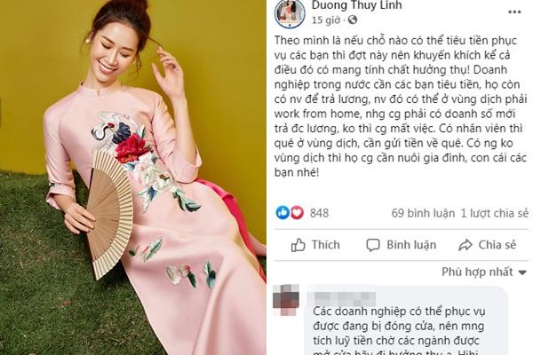 Dương Thùy Linh phản dame khi bị chỉ trích đang dịch mà đòi đi biển-5