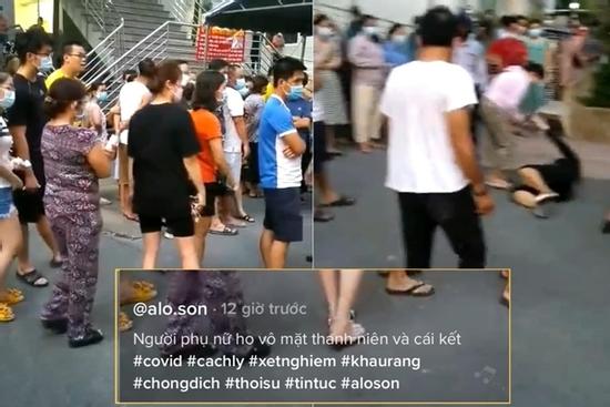 Ho vào mặt người khác bị ăn tát, người phụ nữ lăn ra đất ăn vạ đành đạch