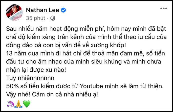 Việc Nathan Lee lần đầu làm sau 13 năm đi hát chỉ để thỏa mãn đam mê-2
