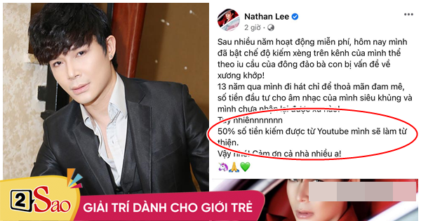 Việc Nathan Lee lần đầu làm sau 13 năm đi hát chỉ để thỏa mãn đam mê