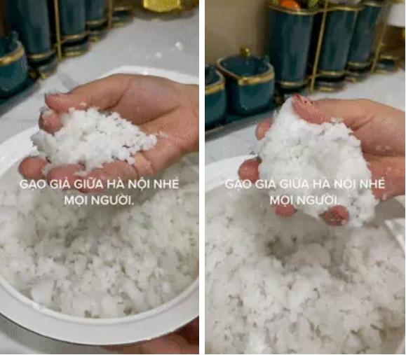 Cháo để qua đêm trong tủ lạnh biến thành loại gạo lạ giống như xốp gây tranh cãi-1