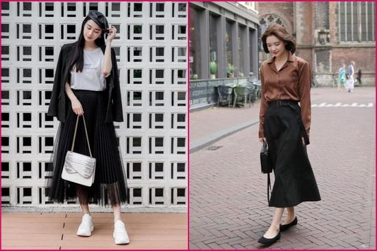 Học cách mix đồ với chân váy lửng để đi làm đi chơi đều nổi bật