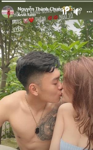 Từ khu cách ly, Thành Chung tung ảnh nóng với hotgirl cùng quê-2