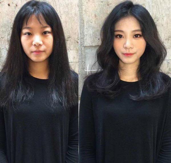 Gương mặt quyến rũ hơn sau khi thay đổi kiểu tóc.