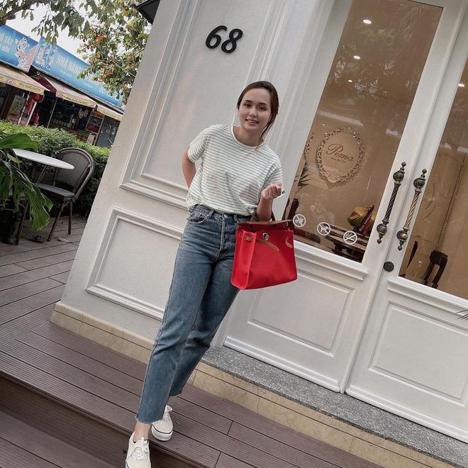 Ái nữ cựu chủ tịch CLB Sài Gòn lên đồ sang chảnh, xách túi Hermes 80 triệu-2